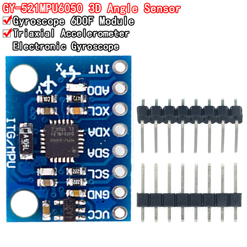 Accelerometer Mpu6050 - 1 Zestaw IIC I2C GY-521 MPU-6050