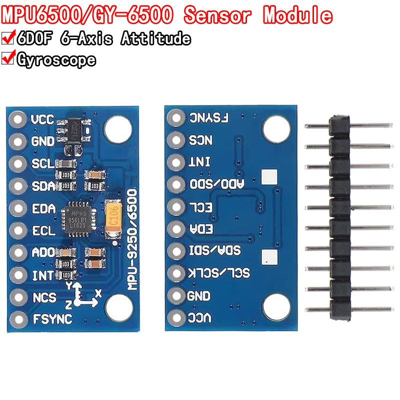 Accelerometer Mpu6050 - IIC I2C SPI MPU6500 MPU-6500 6-osiowy
