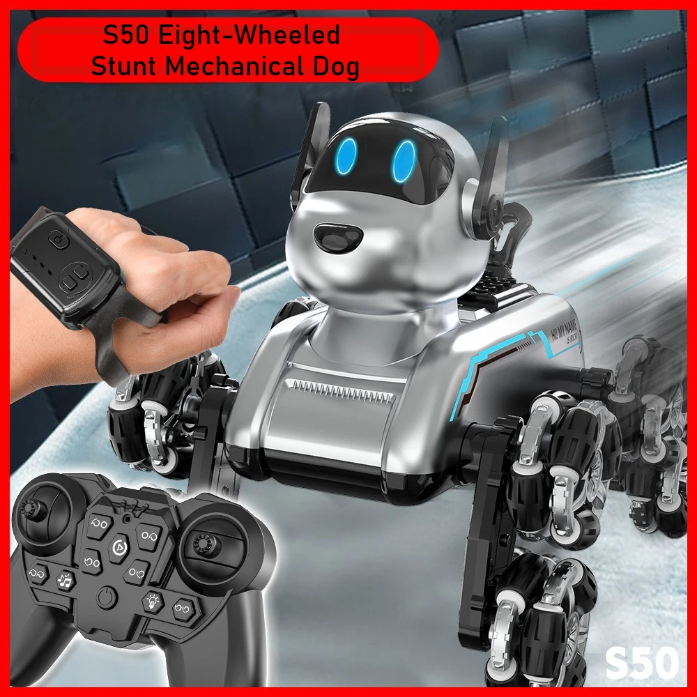 Robot Wheel - Inteligentny robot-pies S50, sterowany gestami, zmieniający