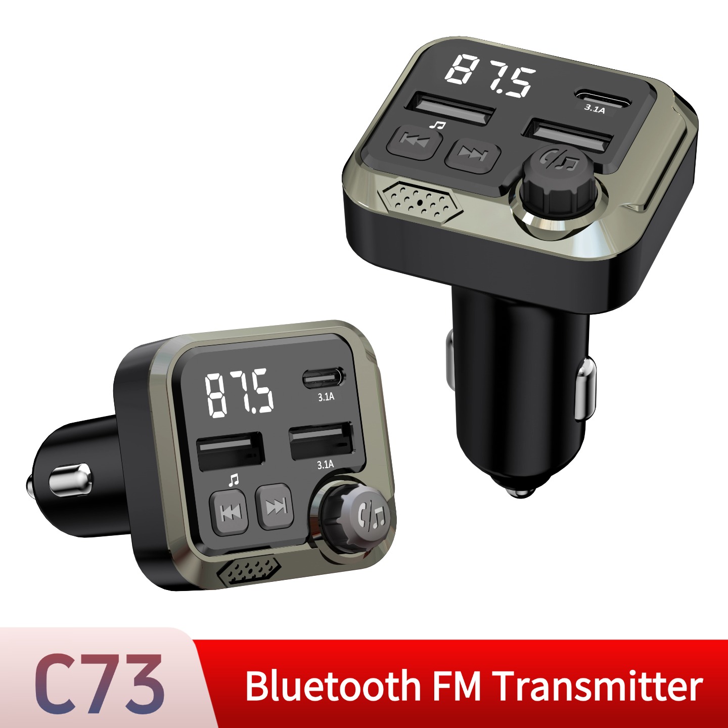 Robot Bluetooth Car - Transmiter FM Bluetooth do samochodu Zestaw