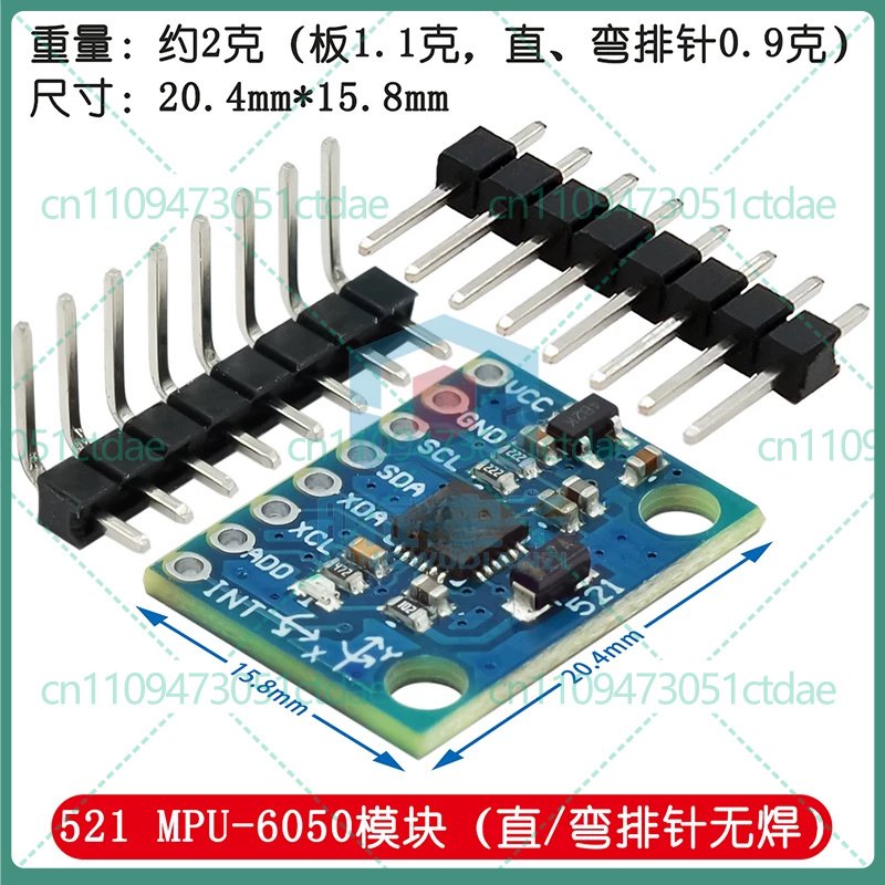 Accelerometer Mpu6050 - 5-25 szt. Moduł czujnika akcelerometru i