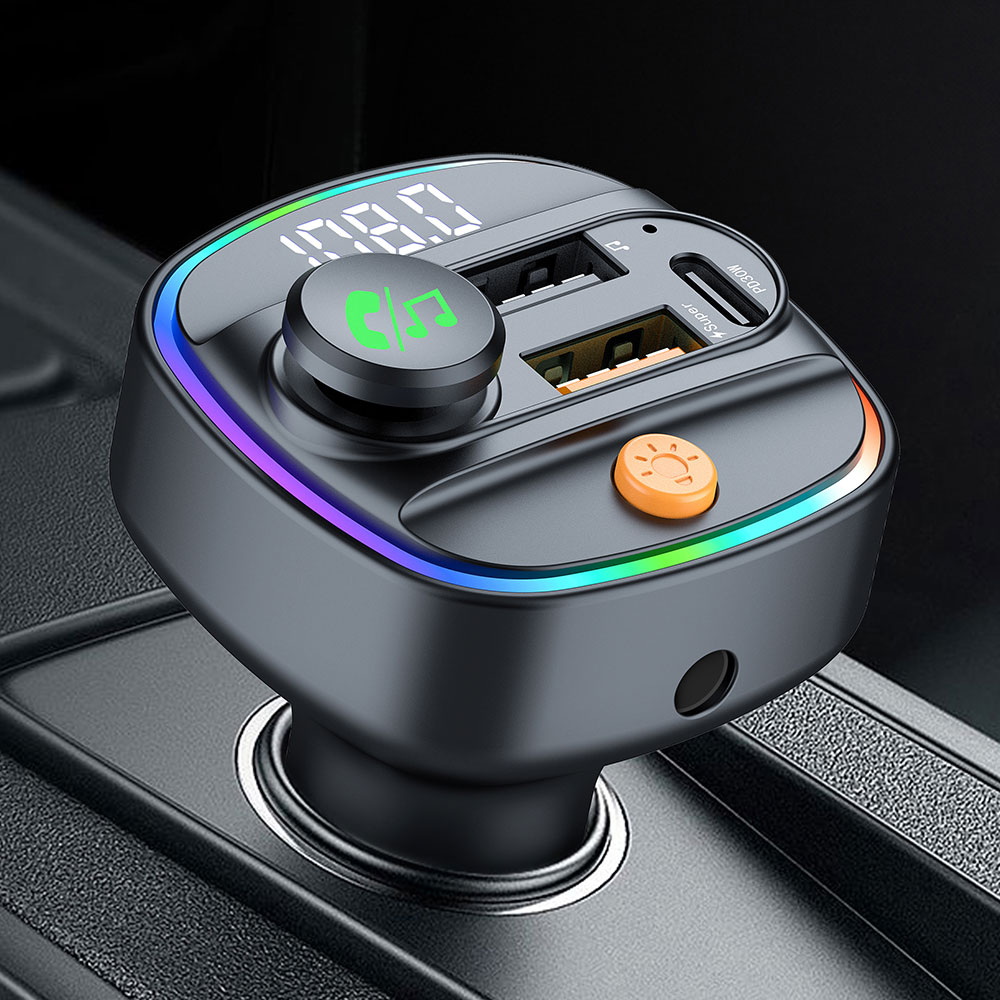 Robot Bluetooth Car - Transmiter FM Bluetooth 5.4 Zestaw Głośnomówiący