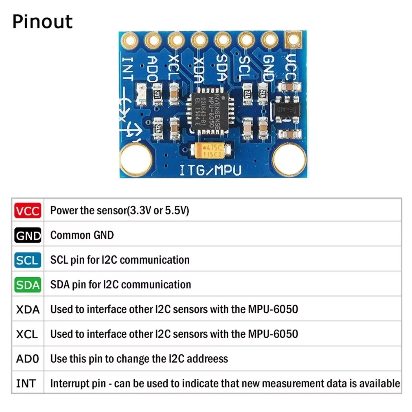 1/5/10 szt. GY-521 MPU6050 3-o – Accelerometer Mpu6050 recenzja i cena