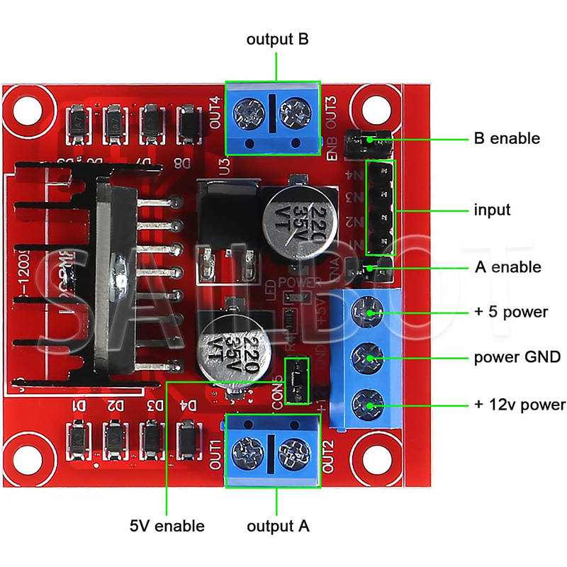 1/5/10PCS L298N Sterownik siln – L298N Module recenzja i cena