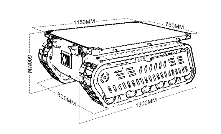 Podwozie robota gąsienicowego  – Dc Motor recenzja i cena