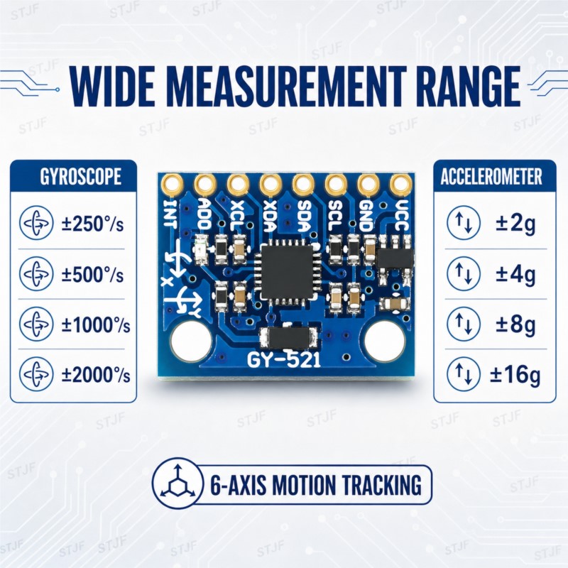 1 SZT./ZESTAW GY-521 MPU-6050  – Accelerometer Mpu6050 recenzja i cena