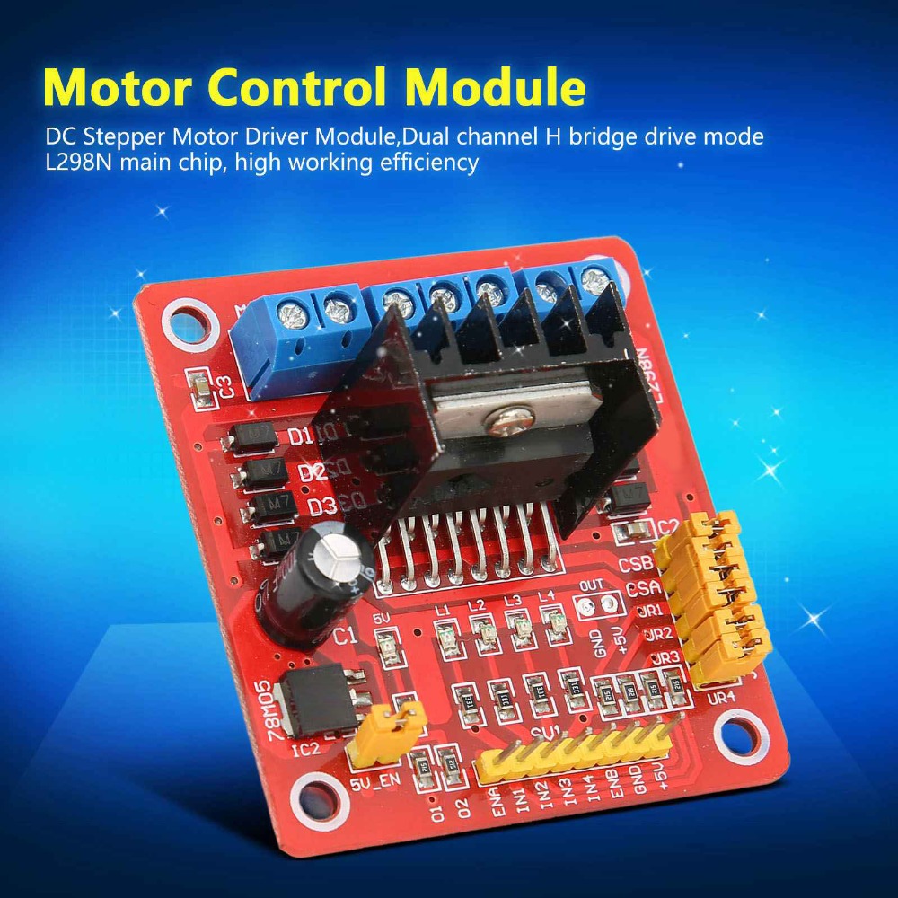 Moduł sterownika silnika kroko – L298N Module recenzja i cena